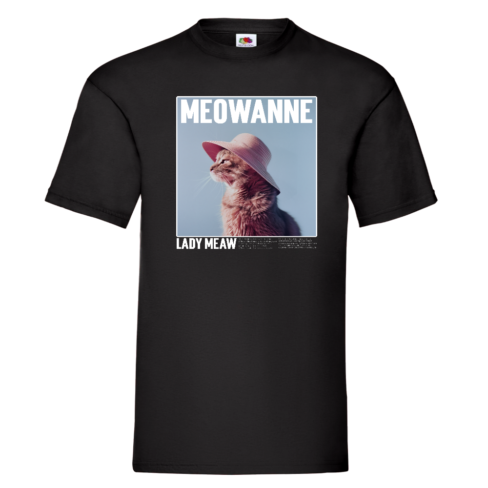 T-PAITA MUSTA - MEOWANNE LADY MEAW (2935)