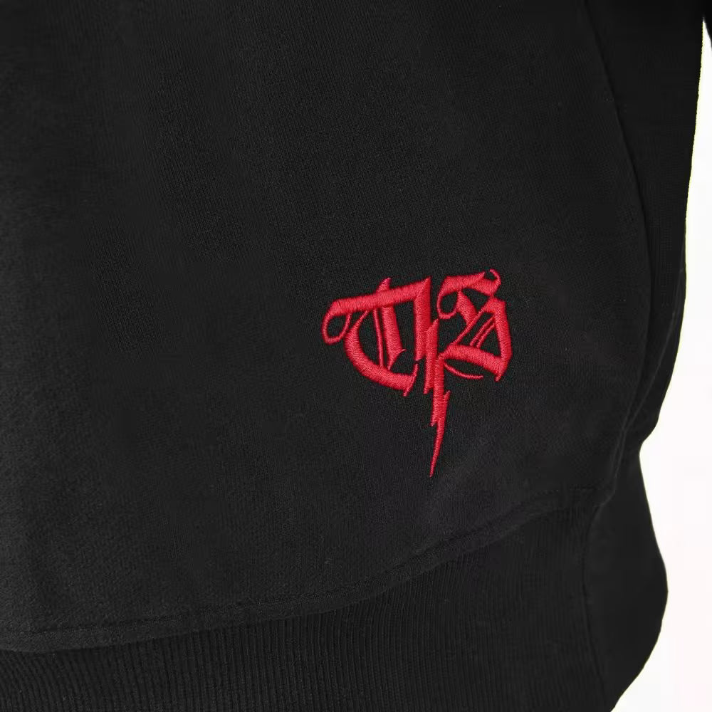 THOR STEINAR -  Huppari musta - HOODED SWEATSHIRT SØFJELL