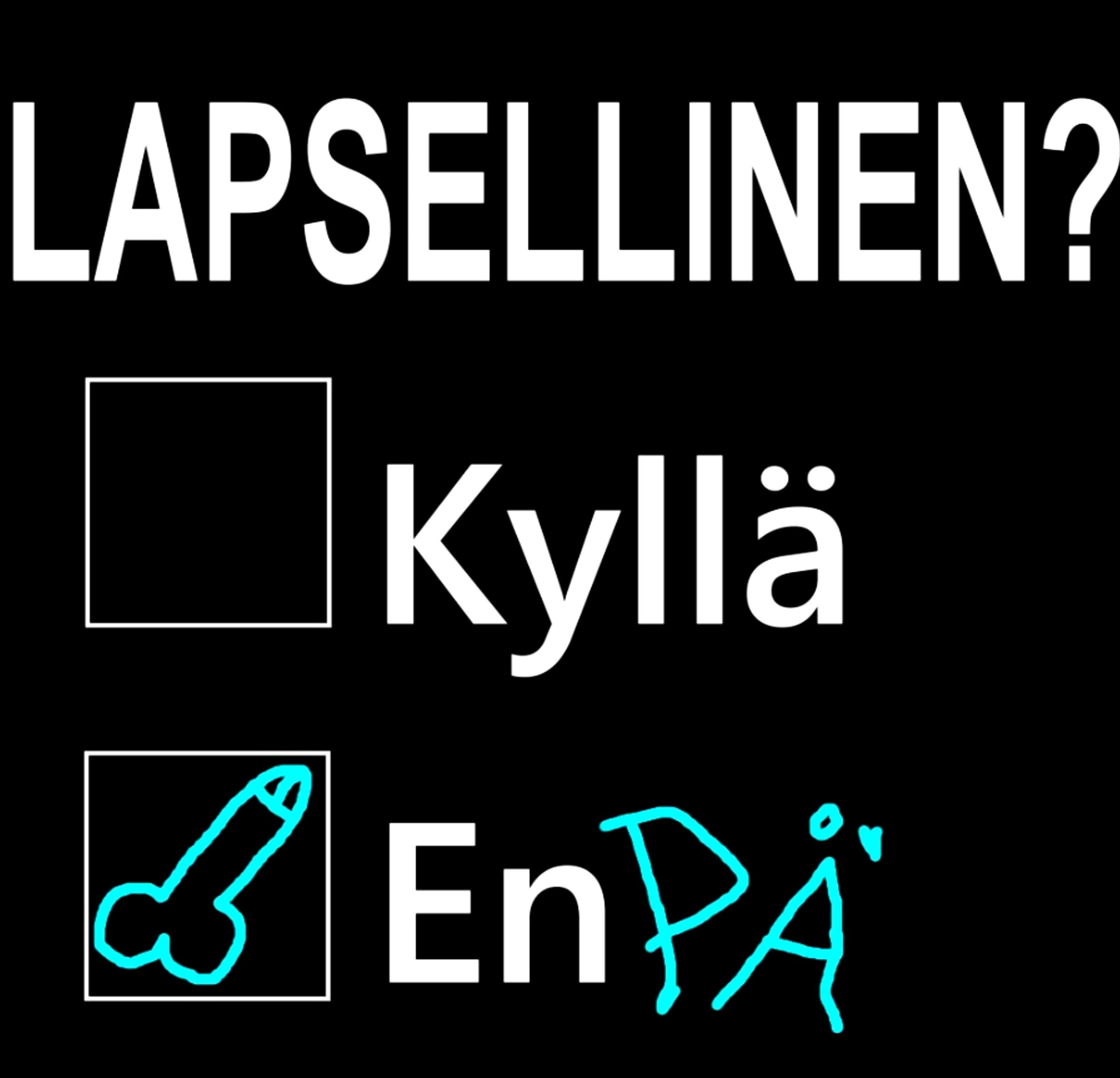 T-PAITA MUSTA - LAPSELLINEN (00 107)