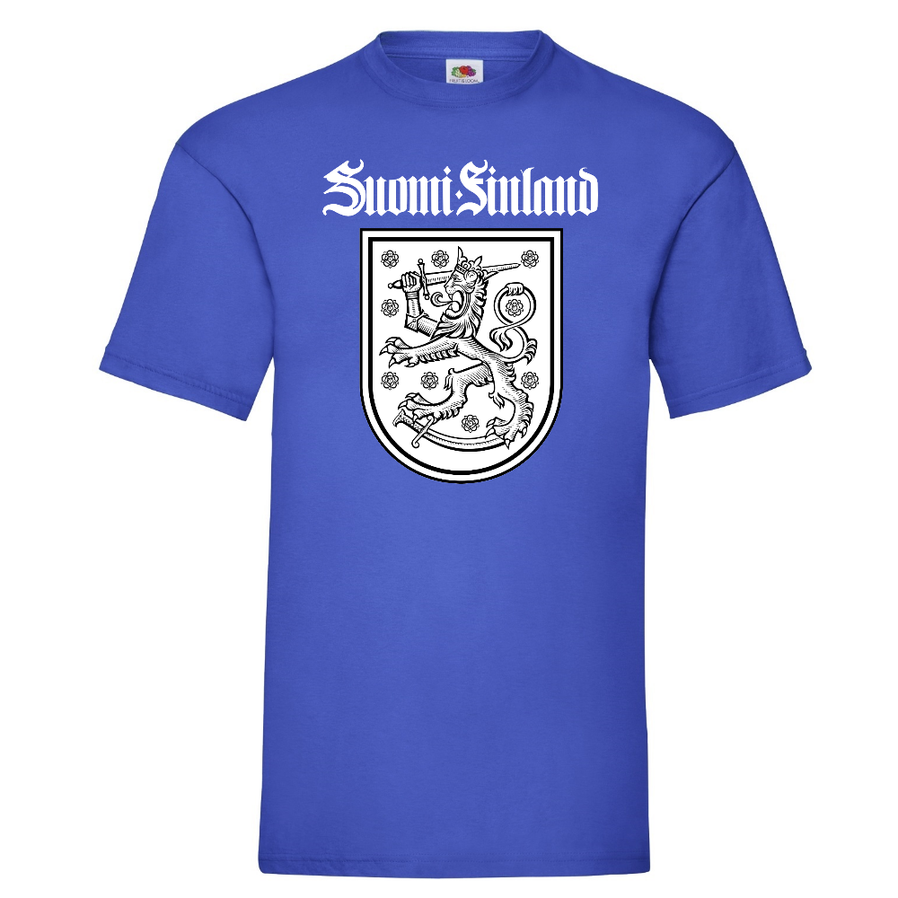 T-PAITA SININEN - SUOMI FINLAND (2665)