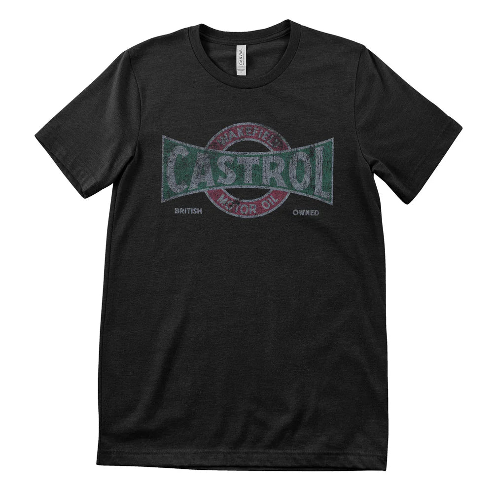 T-PAITA musta - Castrol Vintage