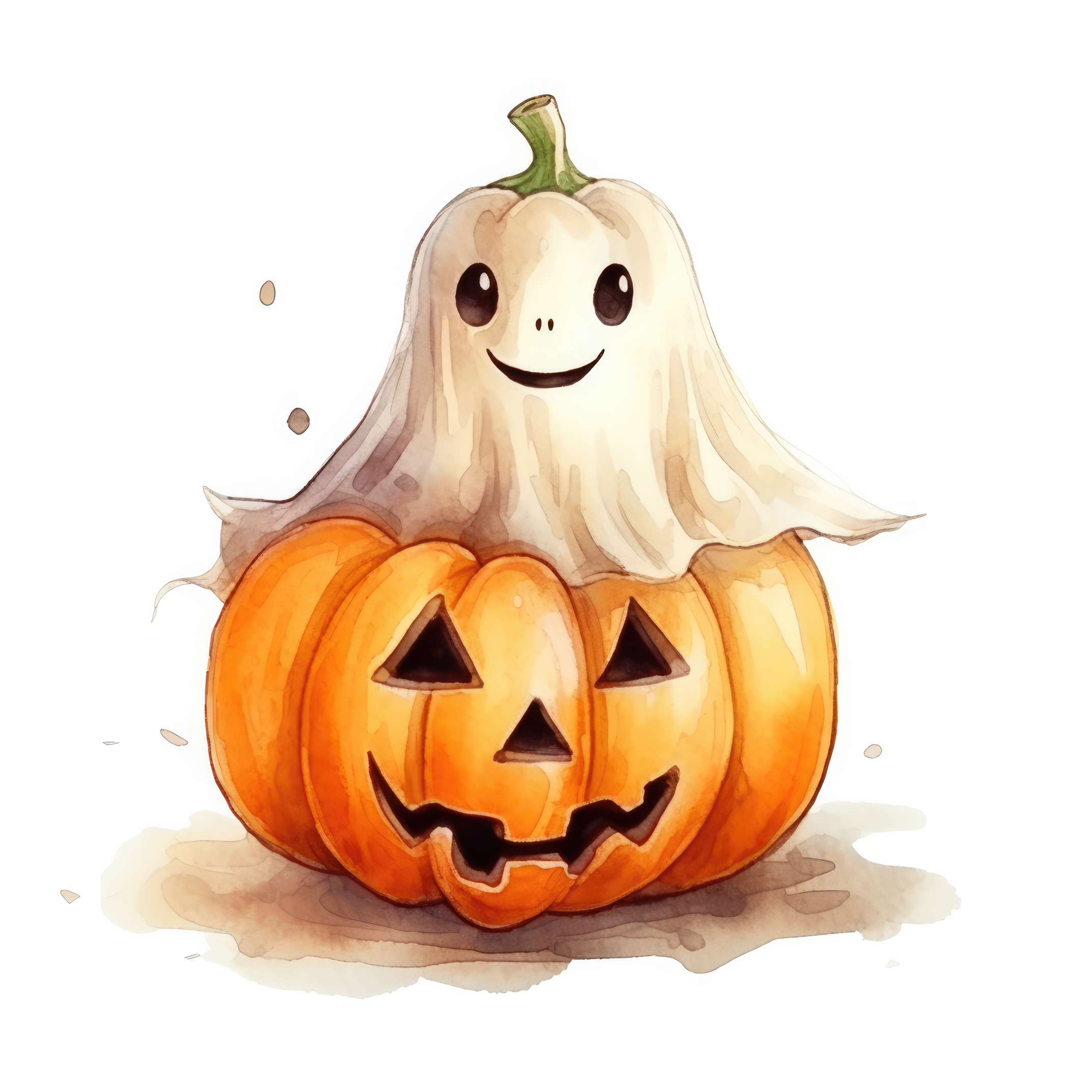 Pumpkin ghost magical 2 (paitakuva)