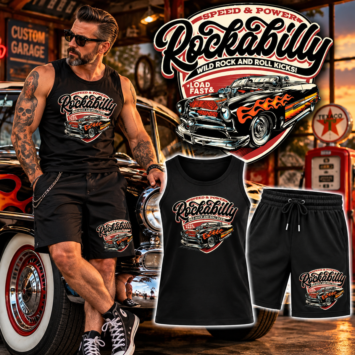 Miesten rentoilusetit - ROCKABILLY (00 1391)