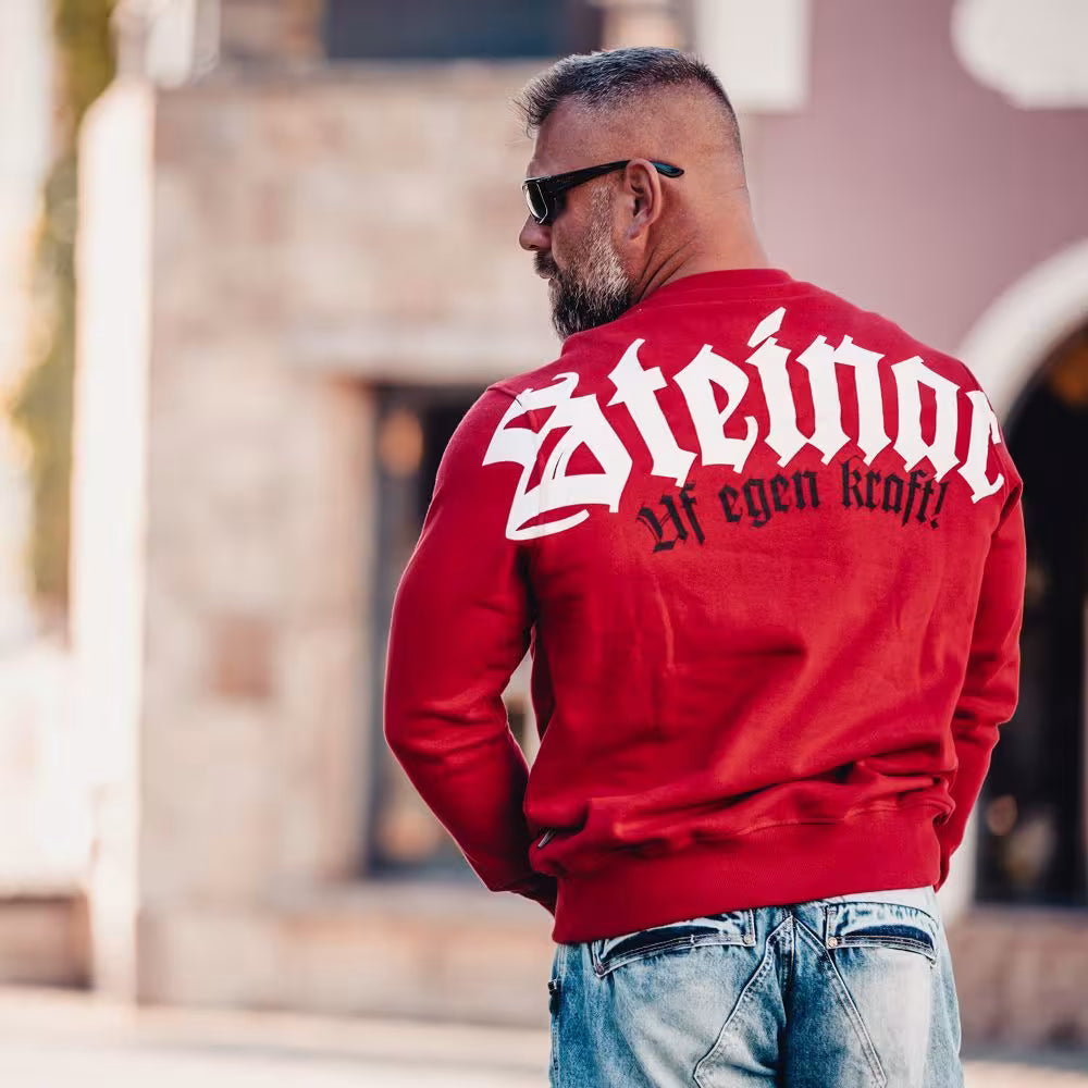 THOR STEINAR  - COLLEGE punainen - HELLA SWEATSHIRT