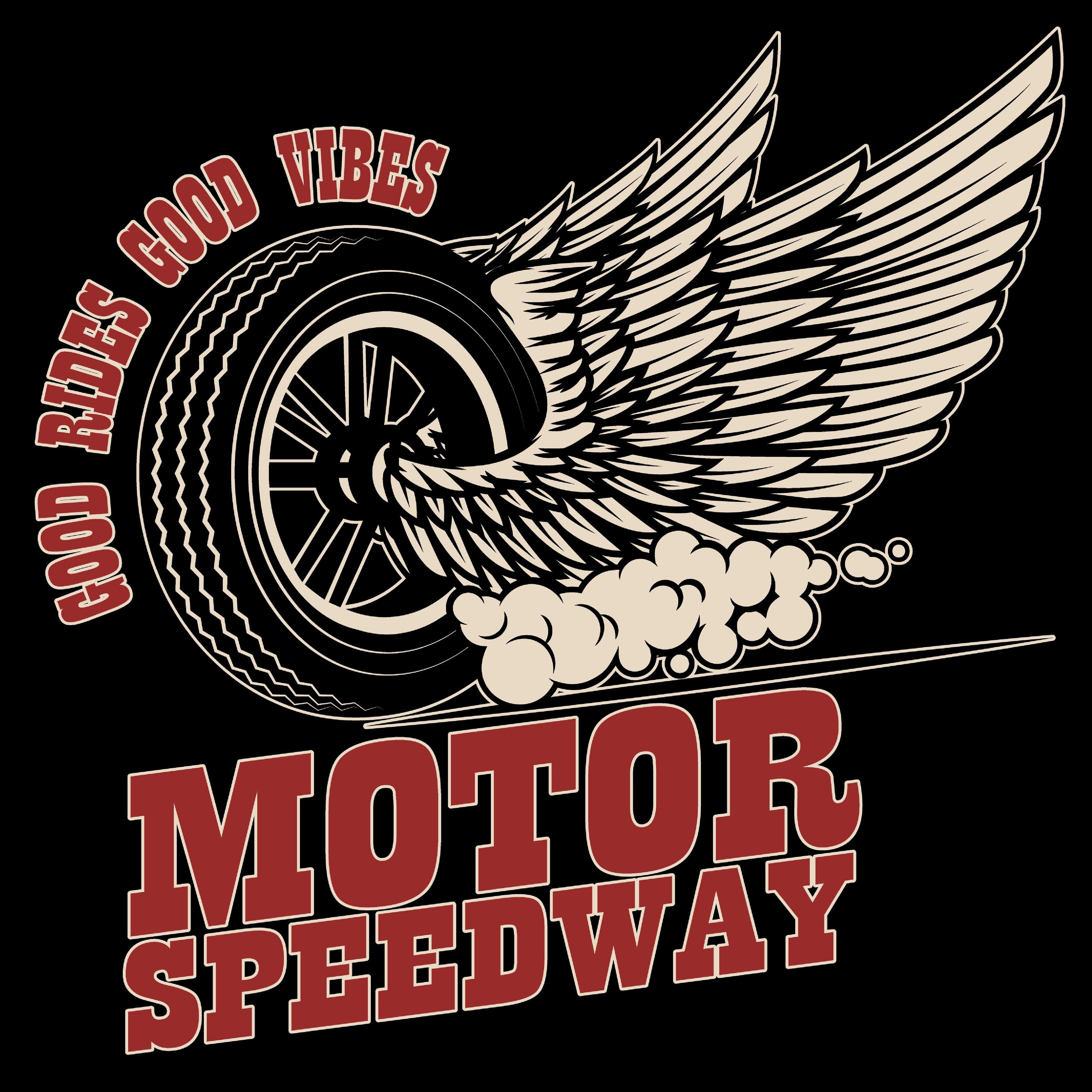 T-PAITA MUSTA - MOTOR SPEEDWAY