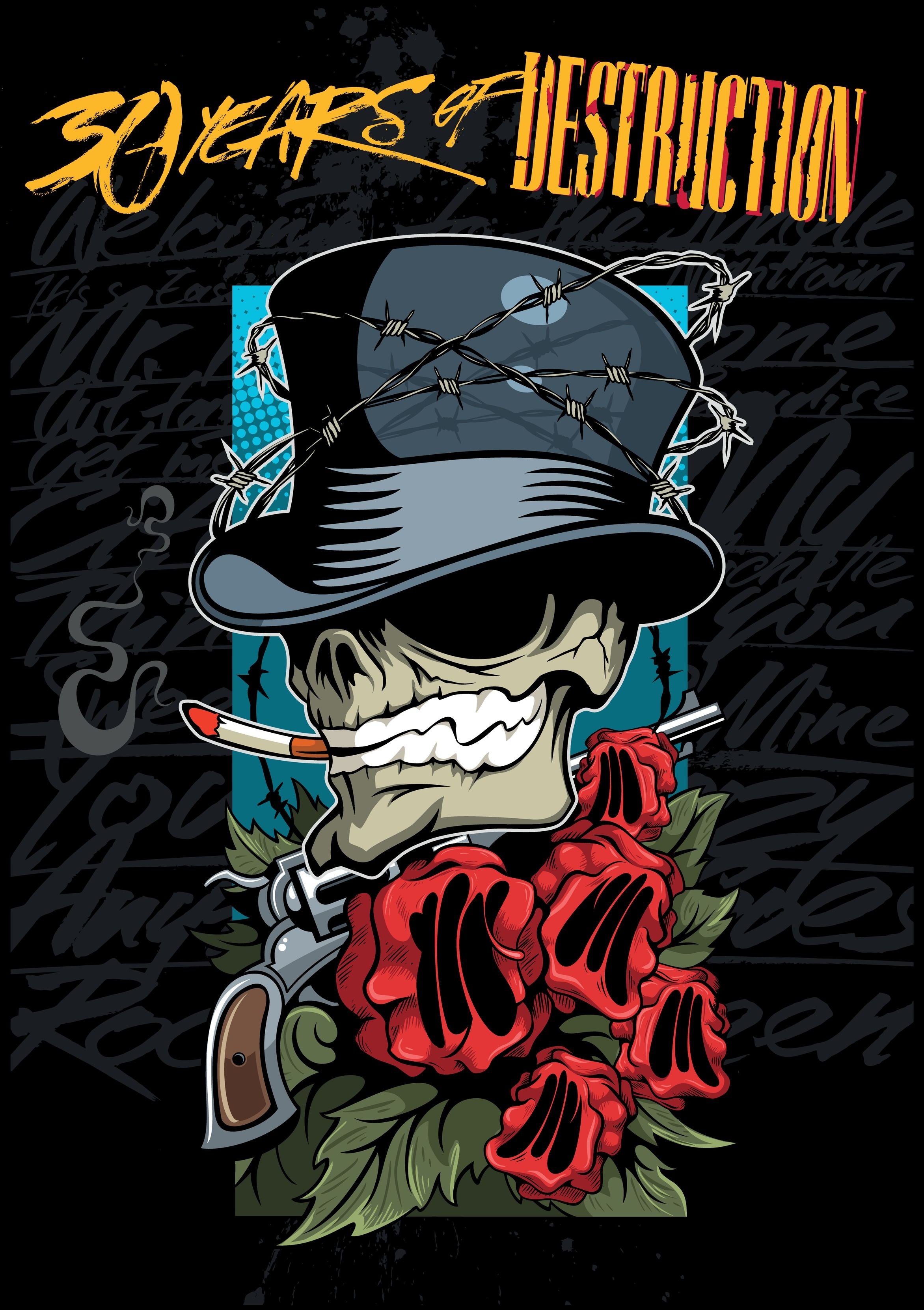 HIHATON T-PAITA MUSTA - Outlaw Soul