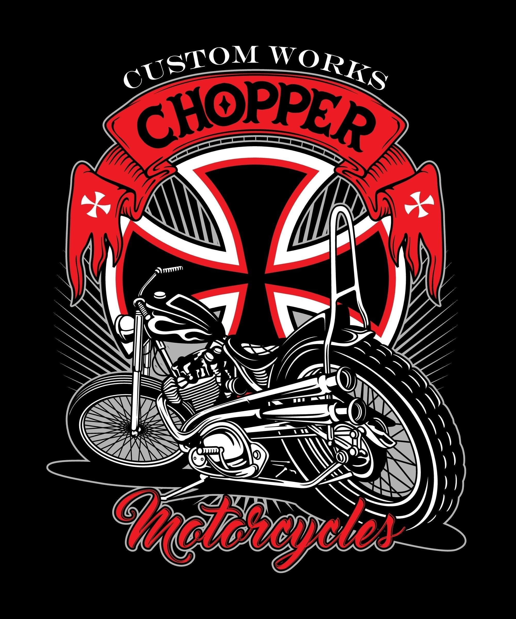 HUPPARI MUSTA - Chopper – Custom Works