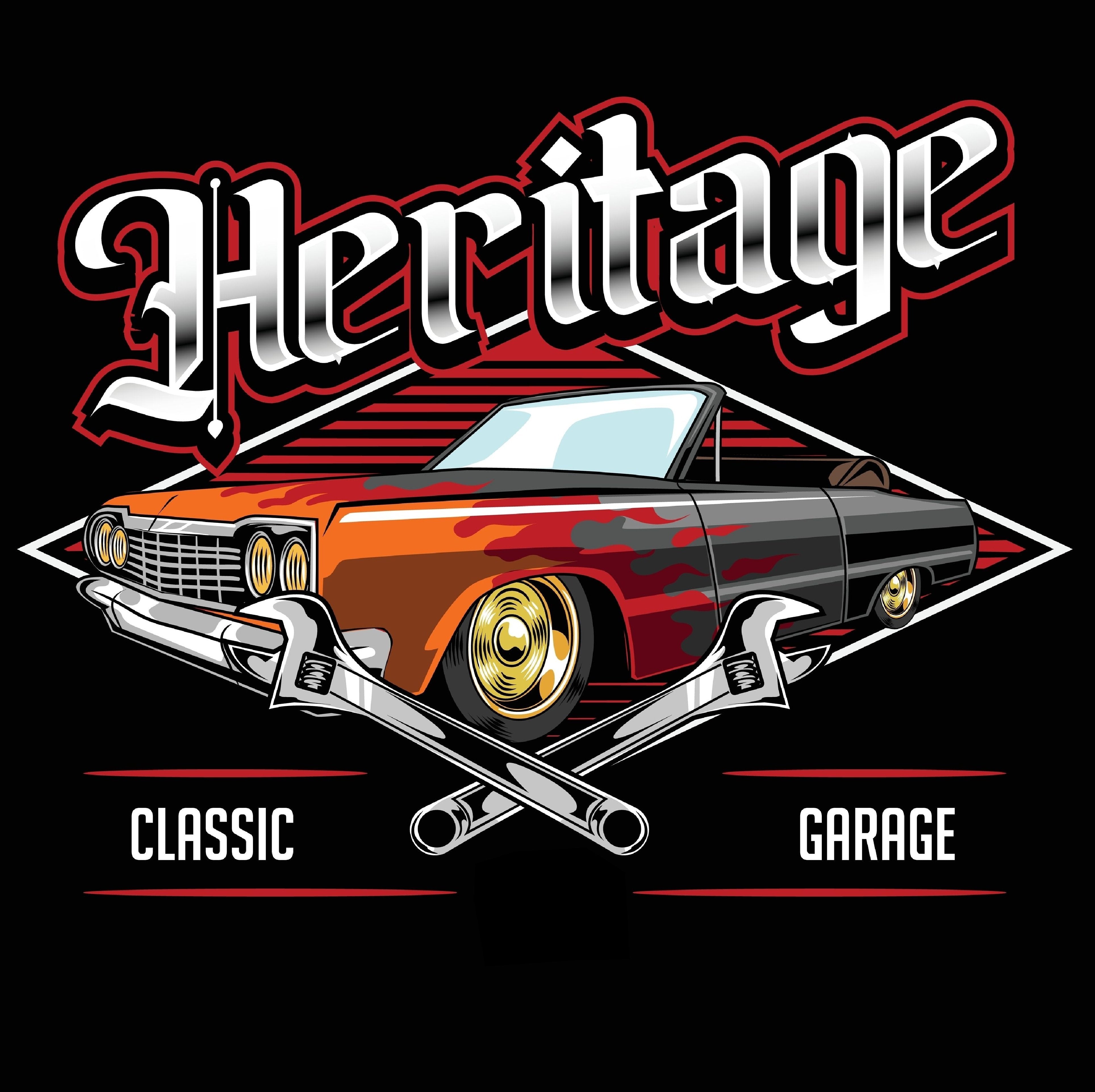 T-PAITA MUSTA - HERITAGE
