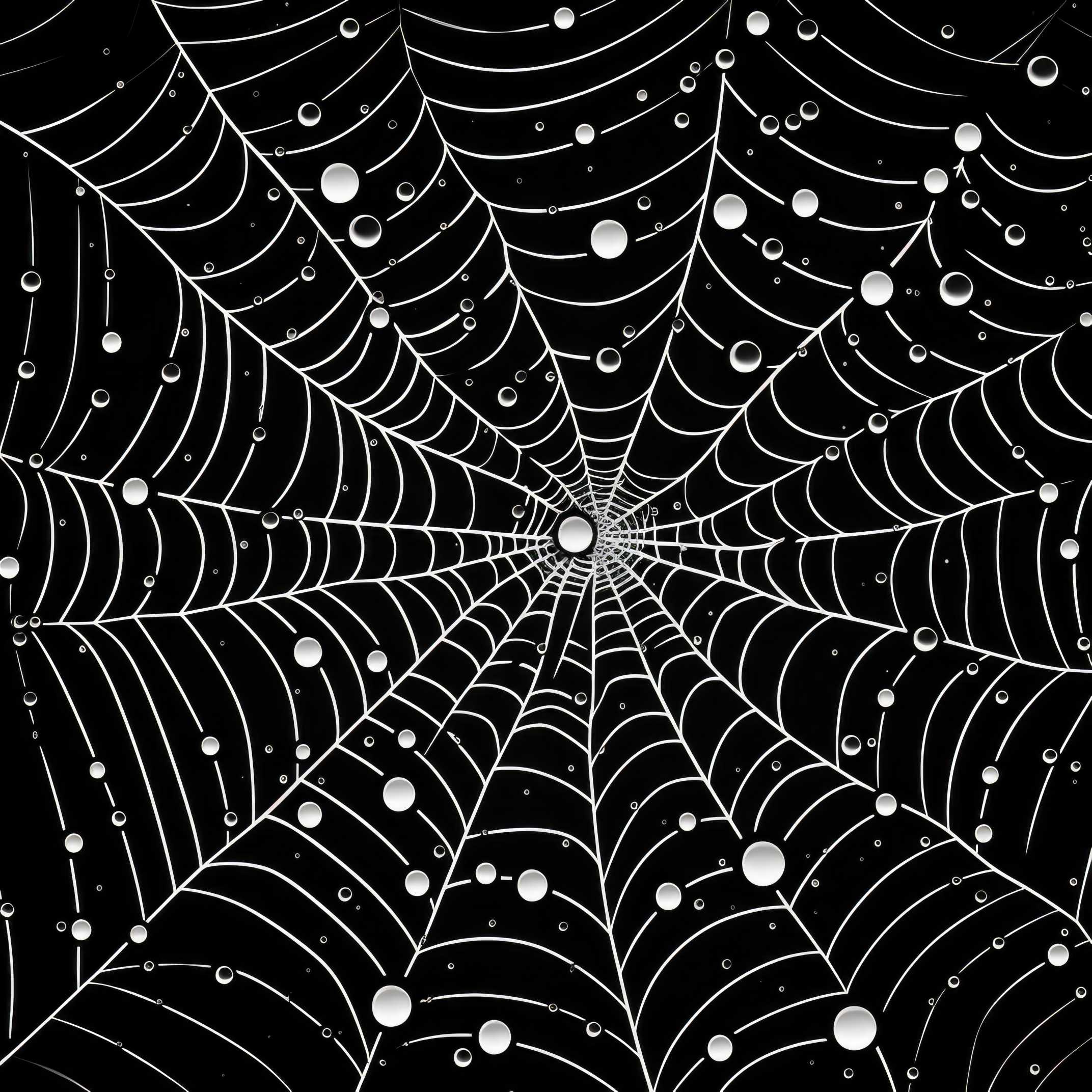 Spider web with dew drops detailed halloween 1 (paitakuva)