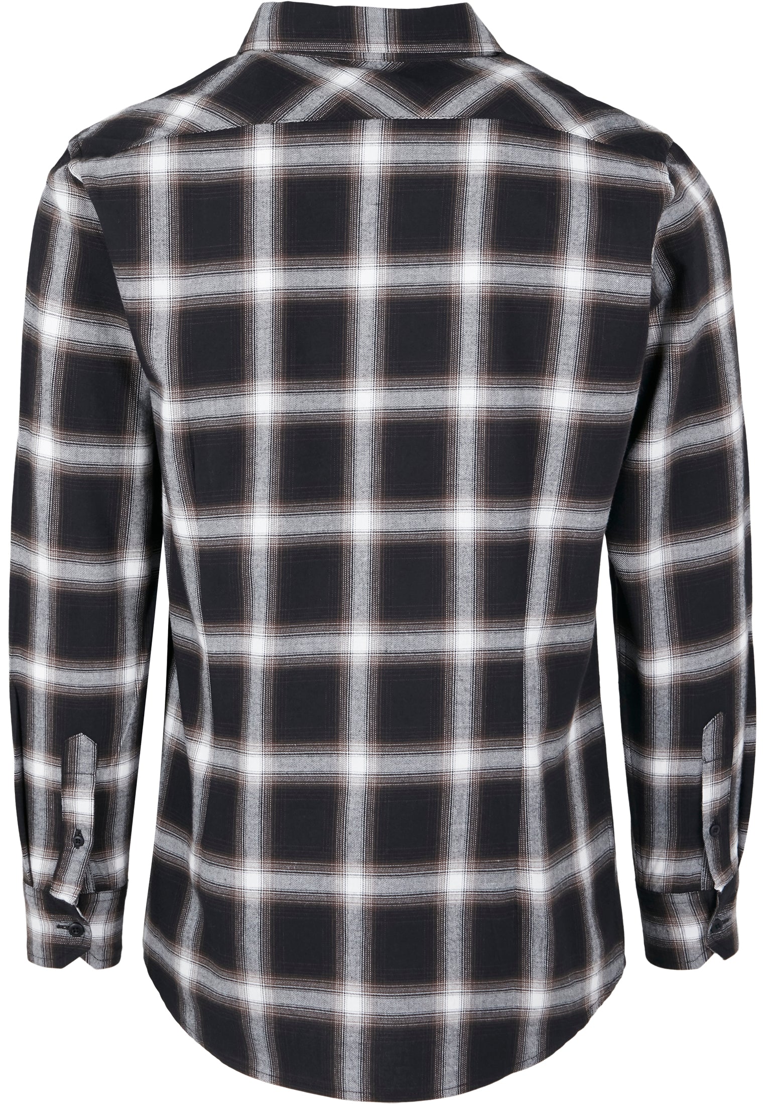 KAULUSPAITA - Checked Flanell Shirt BLACK/WHITE - URBAN CLASSICS