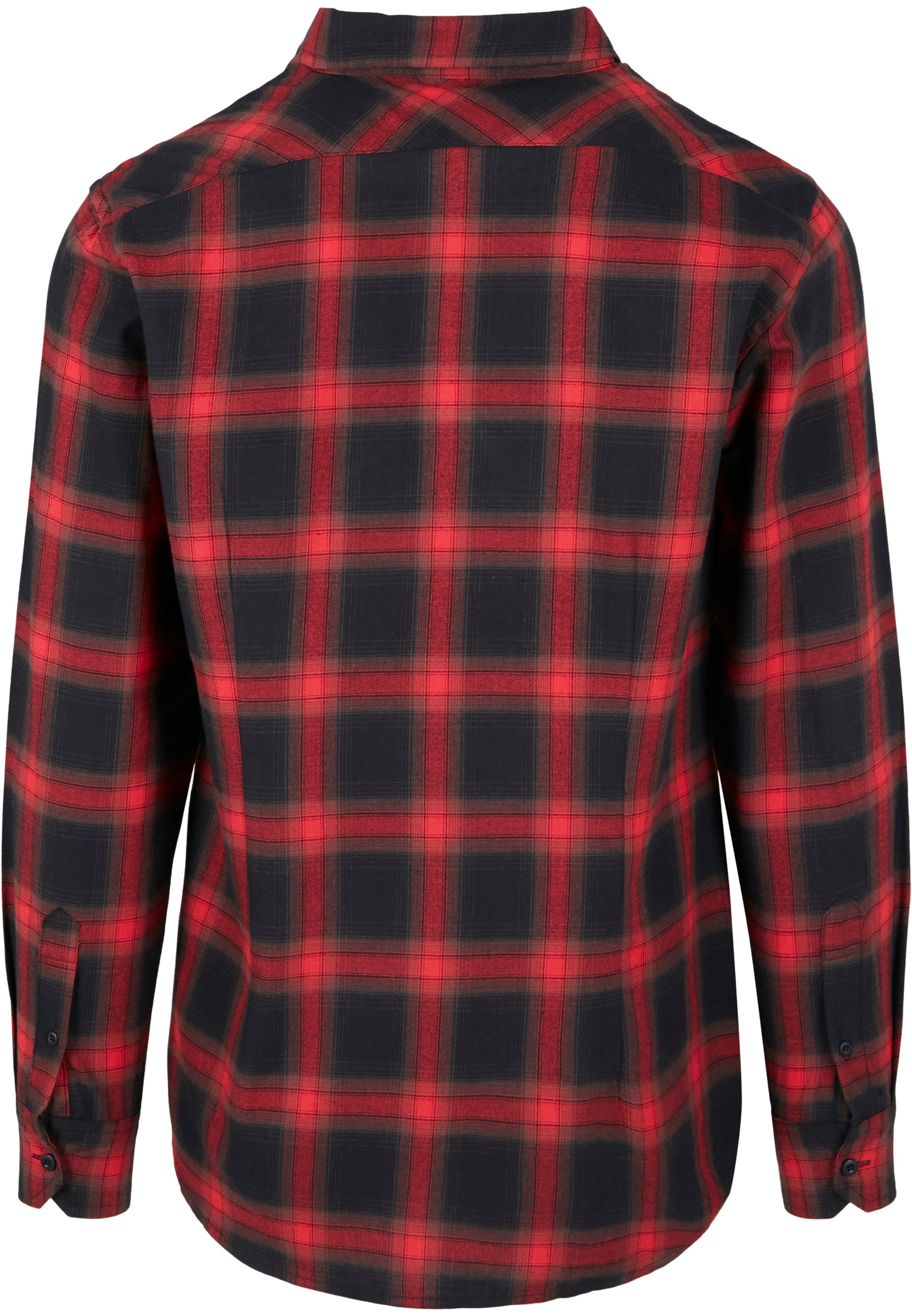 KAULUSPAITA - Checked Flanell Shirt BLACK/RED - URBAN CLASSICS