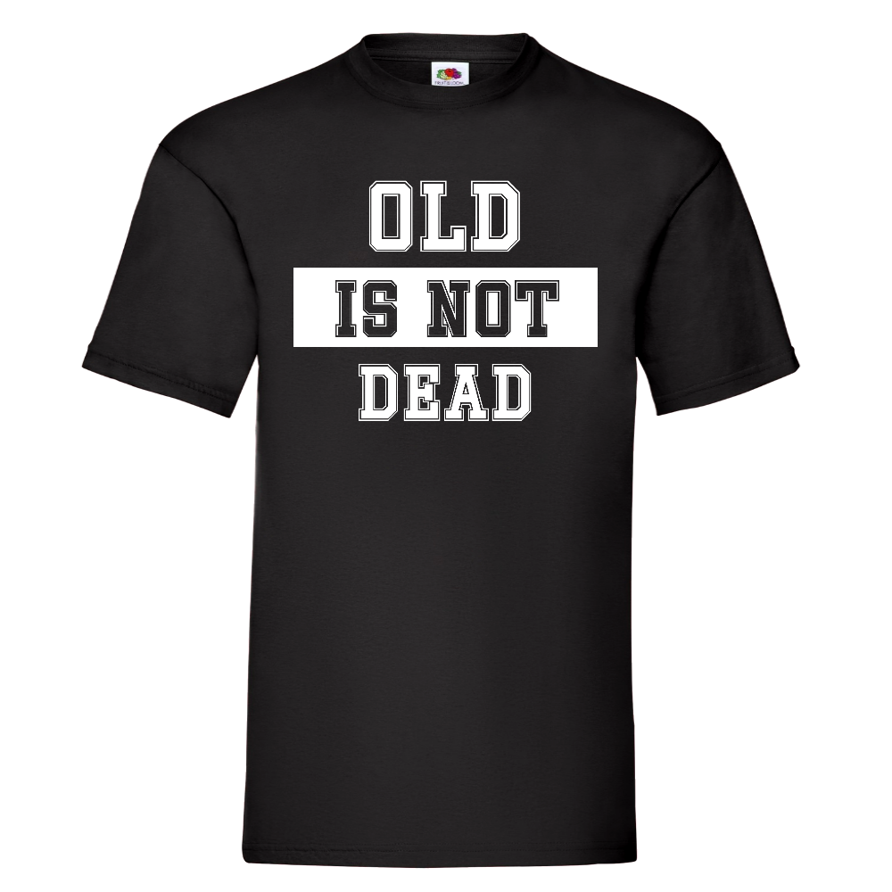 T-PAITA MUSTA - OLD IS NOT DEAD  (00 184)