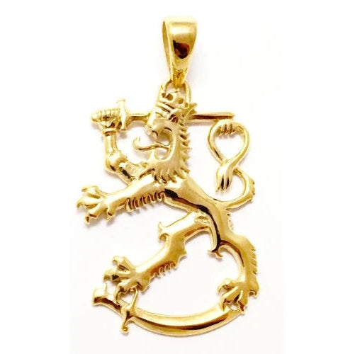 Suomileijona - Teräsriipus, jätti kullattu