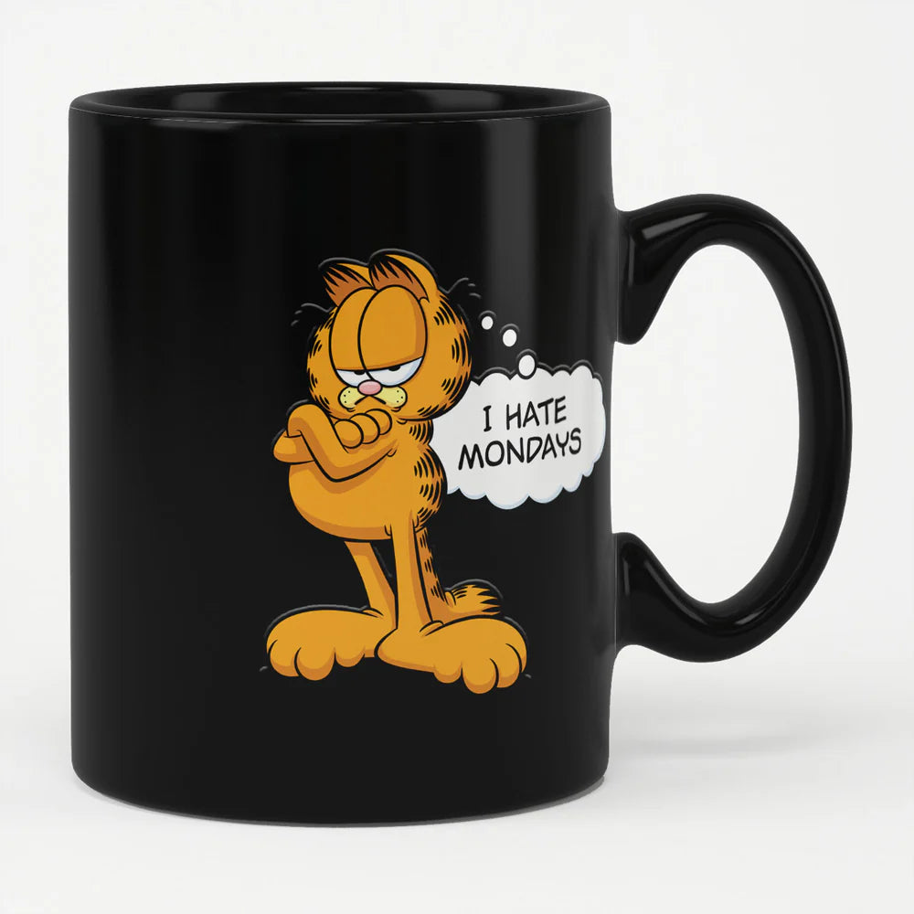 MUKI - Garfield - I Hate Mondays Mug (musta)