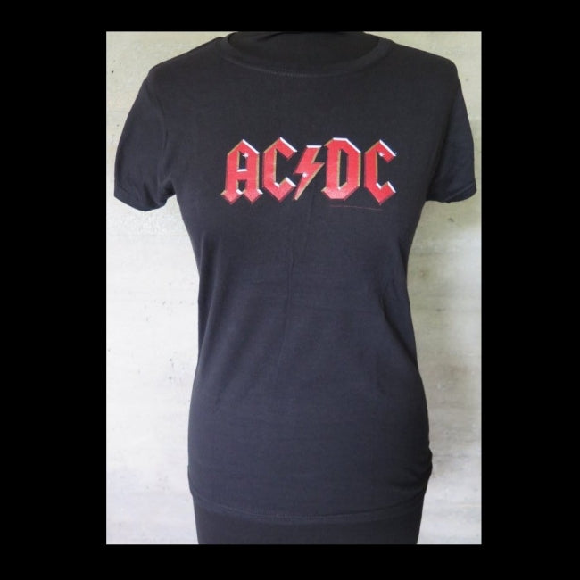 NAISTEN T-PAITA - AC/DC LOGO (LF0001P)