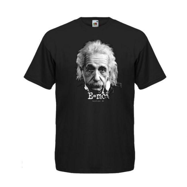 T-paita musta - Einstein E=mc2 (2639)