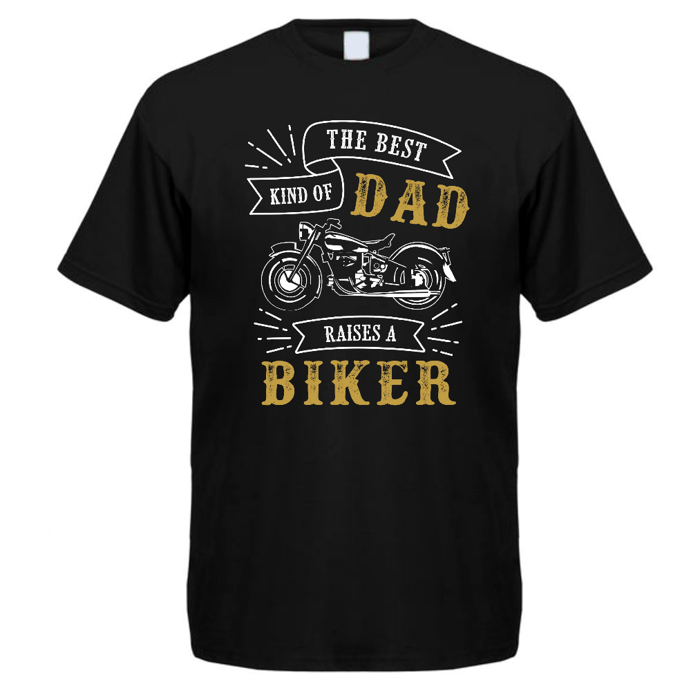 T-PAITA MUSTA - BEST DAD BIKER (00 2569)