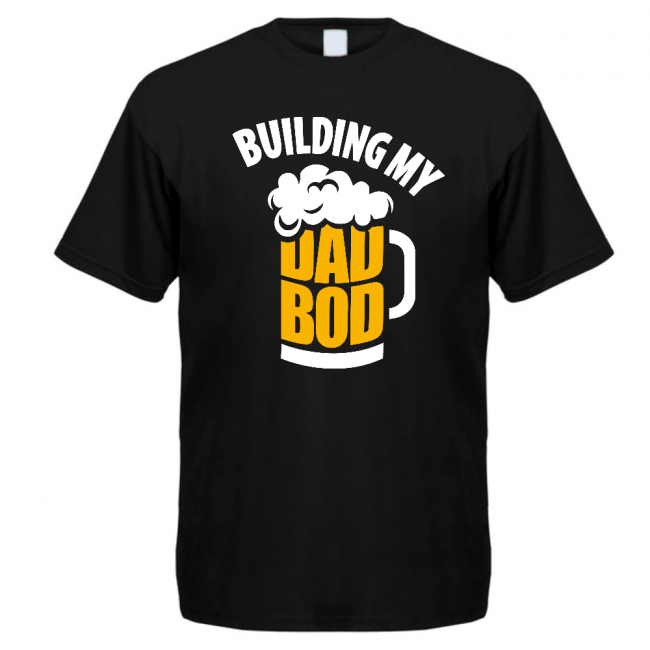 T- PAITA musta - BUILDING DAD BOD (00 119)