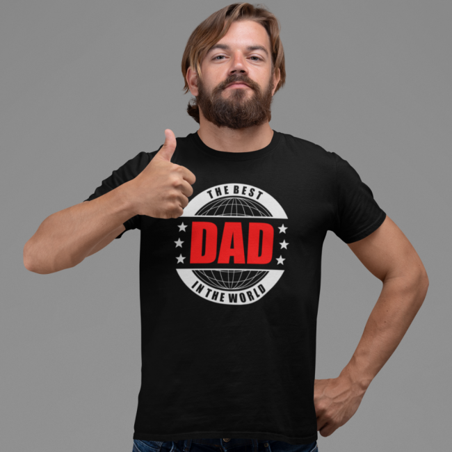 T- PAITA MUSTA - THE BEST DAD (00 1045)