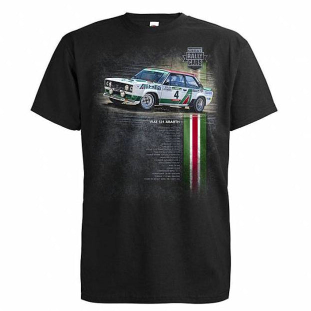 T-PAITA RALLI musta - DC Fiat 131 Abarth