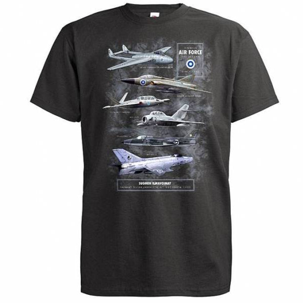 T-PAITA harmaa - DC Finnish Air Force, Jet Era