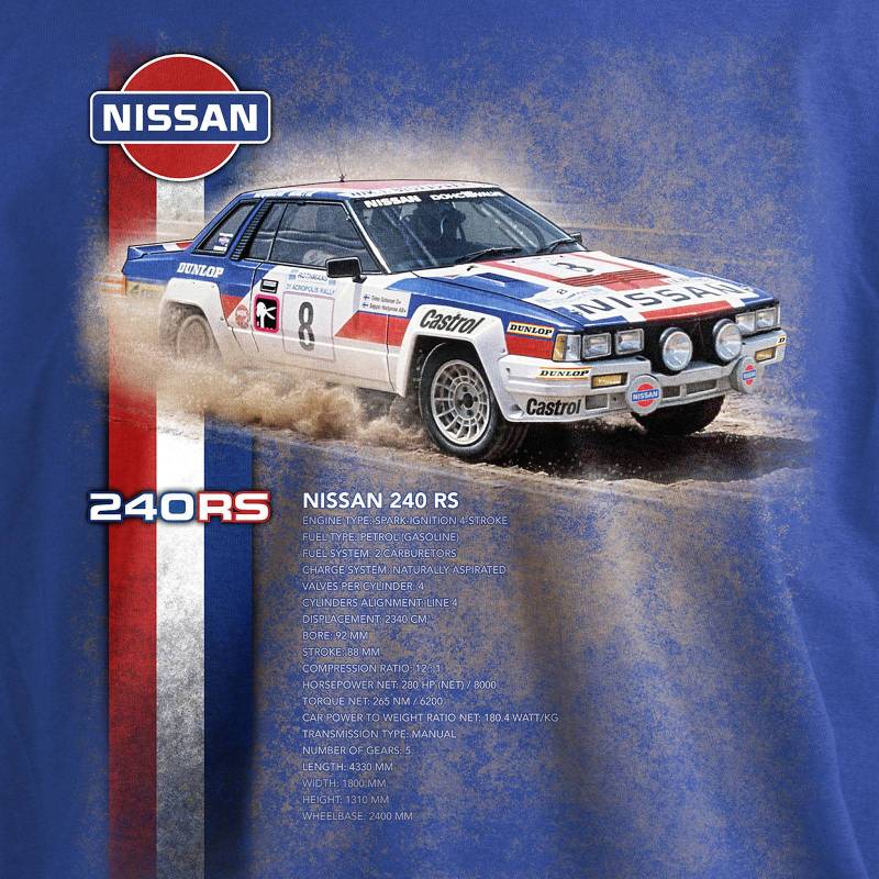 T-PAITA RALLI sininen - DC Nissan 240 RS