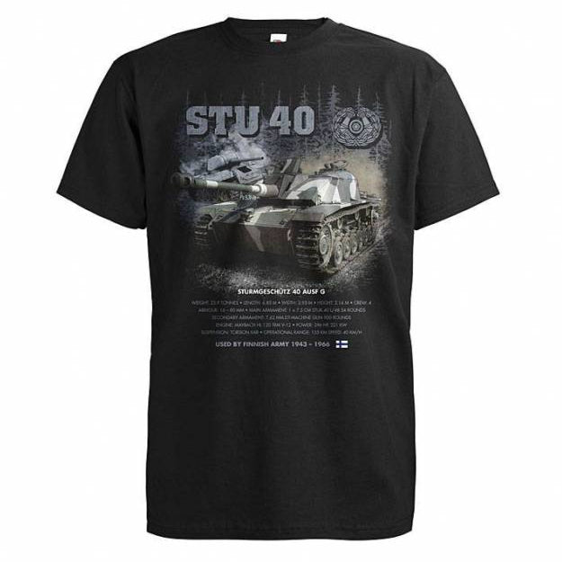 T-PAITA musta - DC STU 40 Panssari
