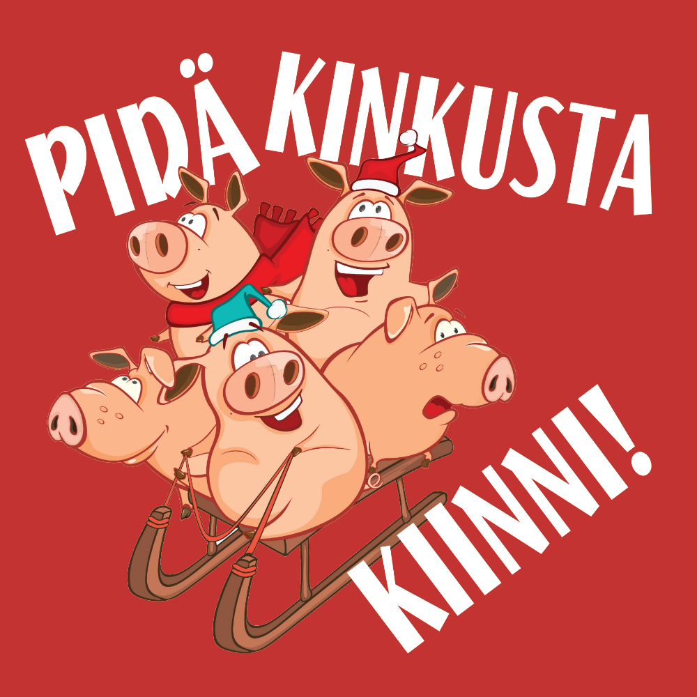 Taskullinen ESSU punainen - PIDÄ KINKUSTA KIINNI (3177)