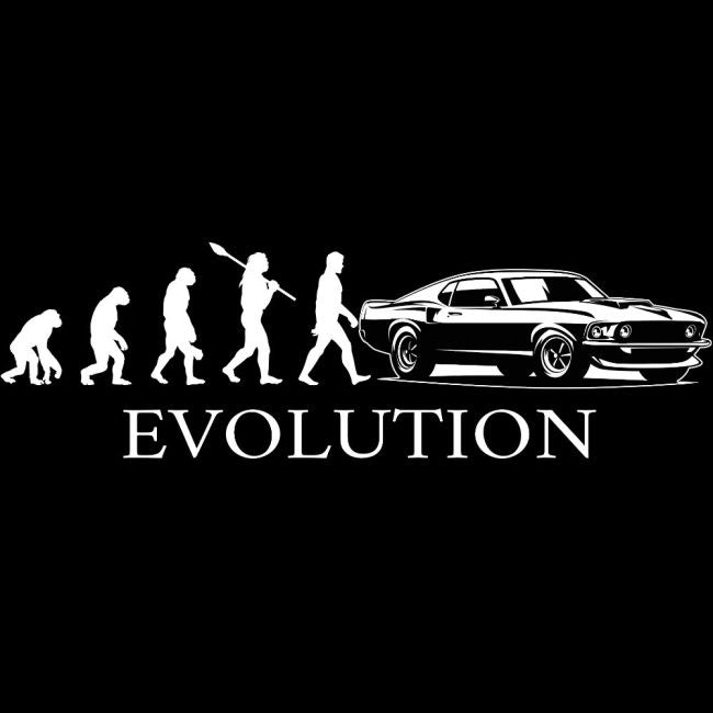 PITKÄHIHAINEN T-PAITA musta - EVOLUTION MUSTANG - PINETA