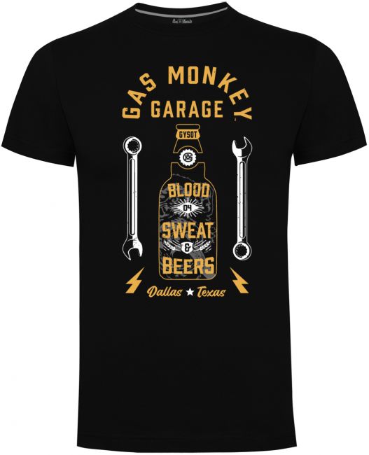 Gas Monkey Garage Premium - Work and Play T-paita - Musta