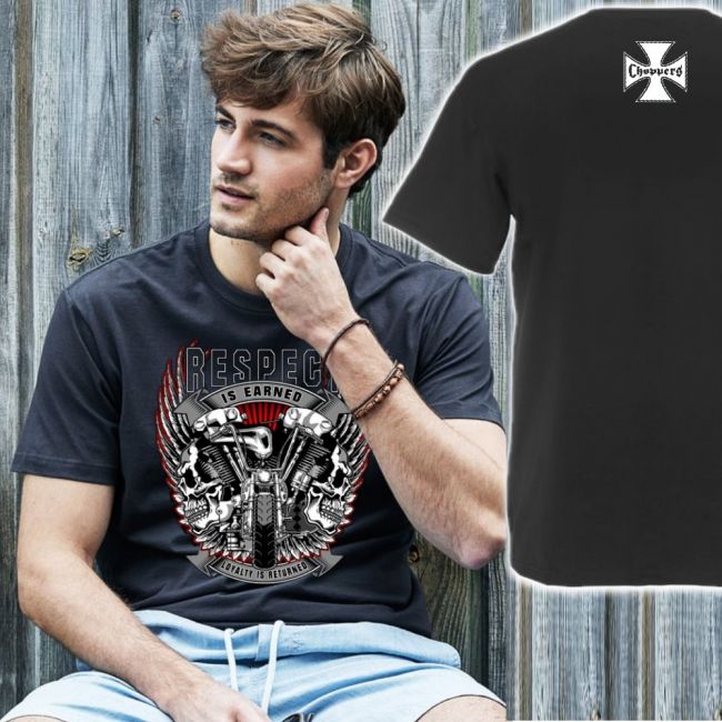 T-PAITA GREY BASIC TEE - RESPECT IS EARNED (846)