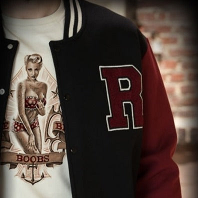 RUMBLE59 - Male Sweat College Jacket