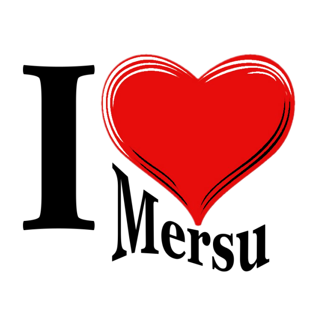 T-paita - I LOVE MERSU (VALKOINEN)