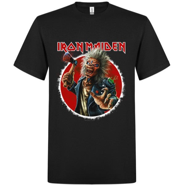 T-PAITA - Iron Maiden Axe Eddie Exploding Circle