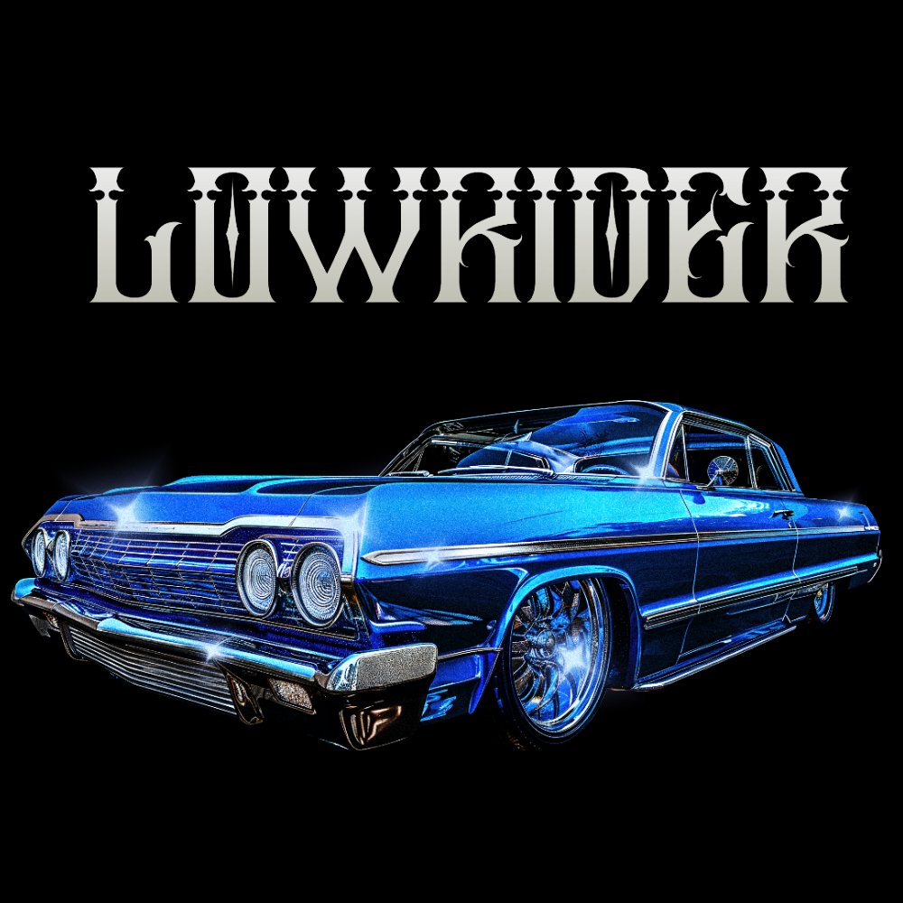 T-PAITA MUSTA - Lowrider