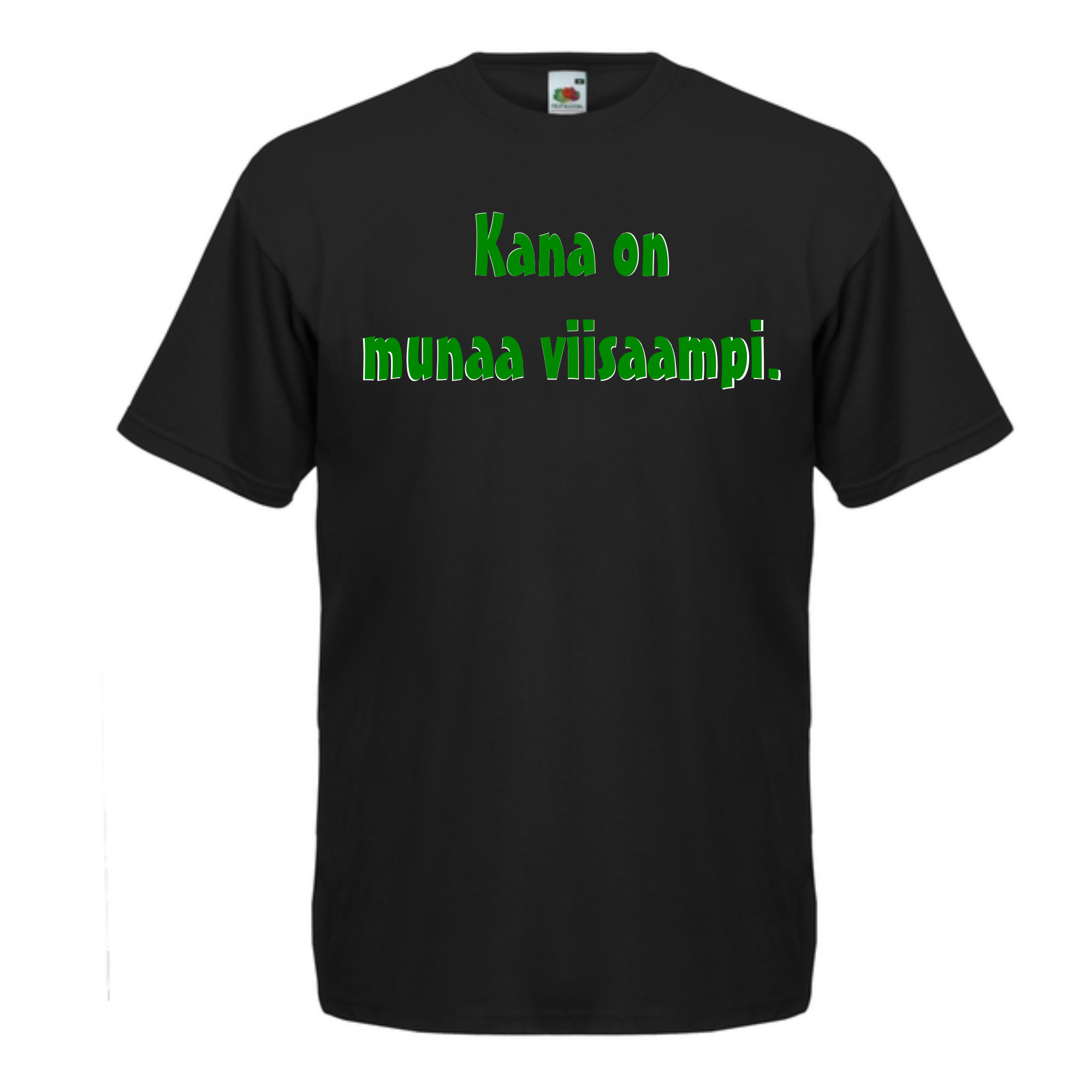 T-PAITA musta -  Kana on munaa viisaampi.