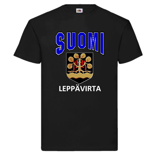 T-PAITA - SUOMI VAAKUNA - LEPPÄVIRTA