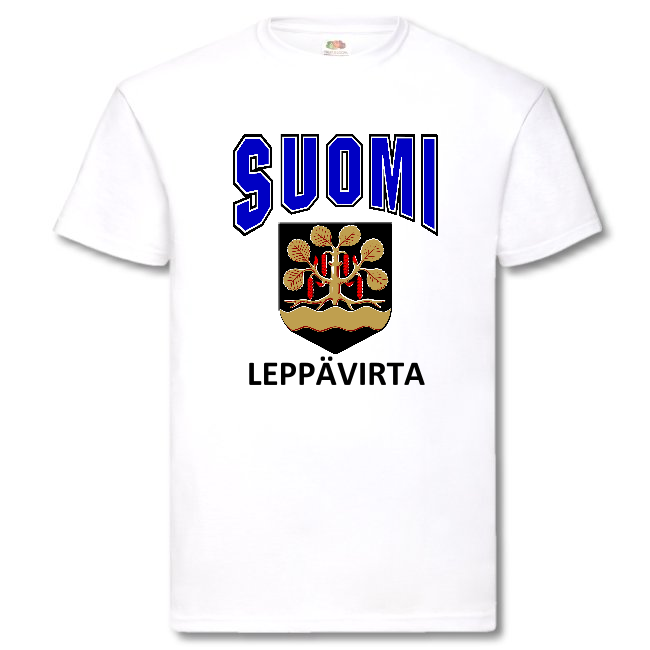 T-PAITA - SUOMI VAAKUNA - LEPPÄVIRTA