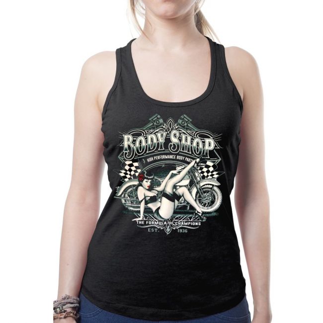 Look Toppi MUSTA - BODY SHOP BIKER PIN UP (497)