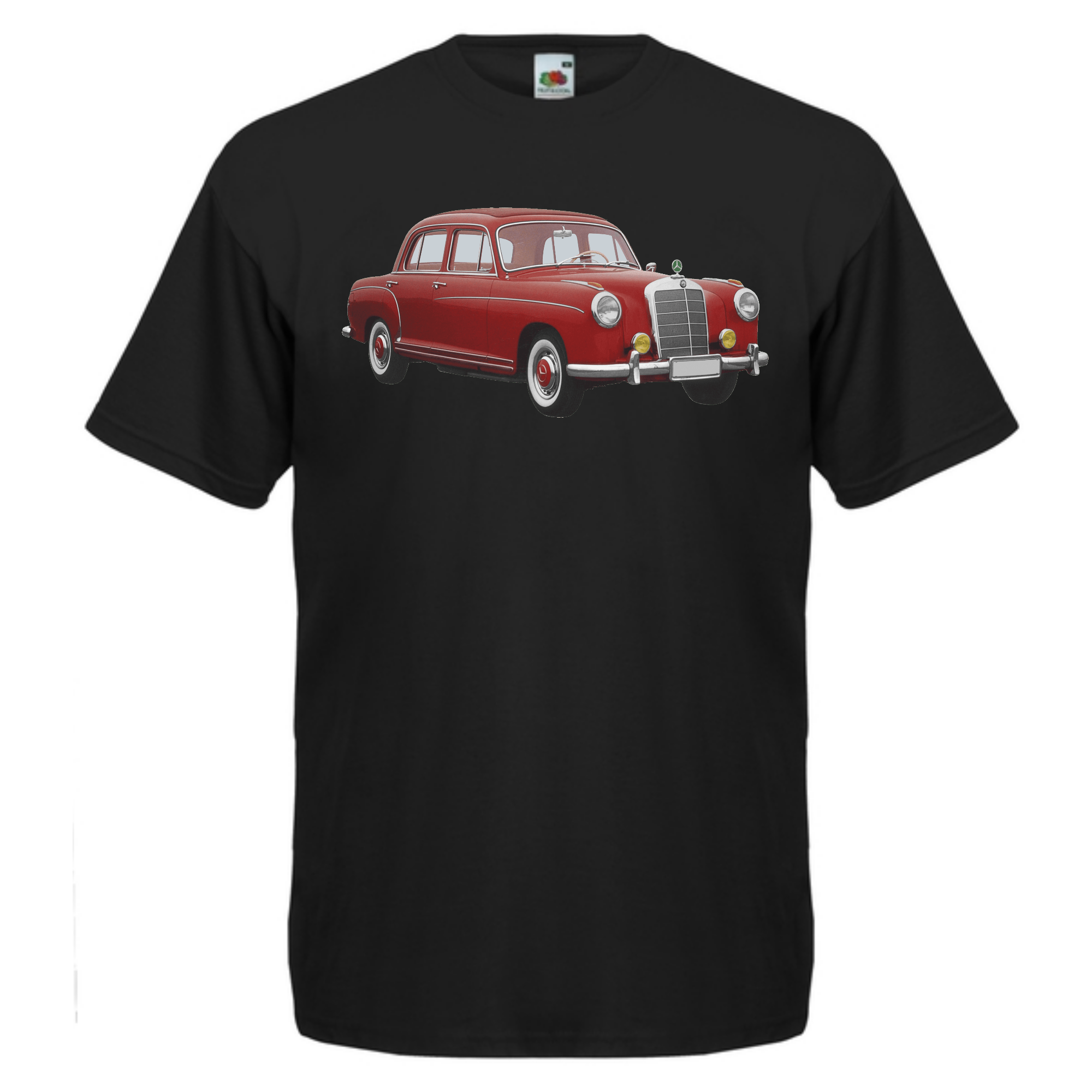 T-PAITA musta - Mercedes Benz 220S