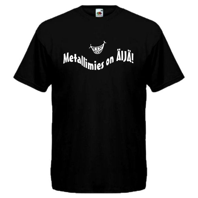 T-PAITA musta -  Metallimies on Äijä! (00 2898)