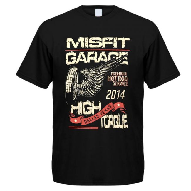 T-PAITA musta - Misfit Garage - High Torque