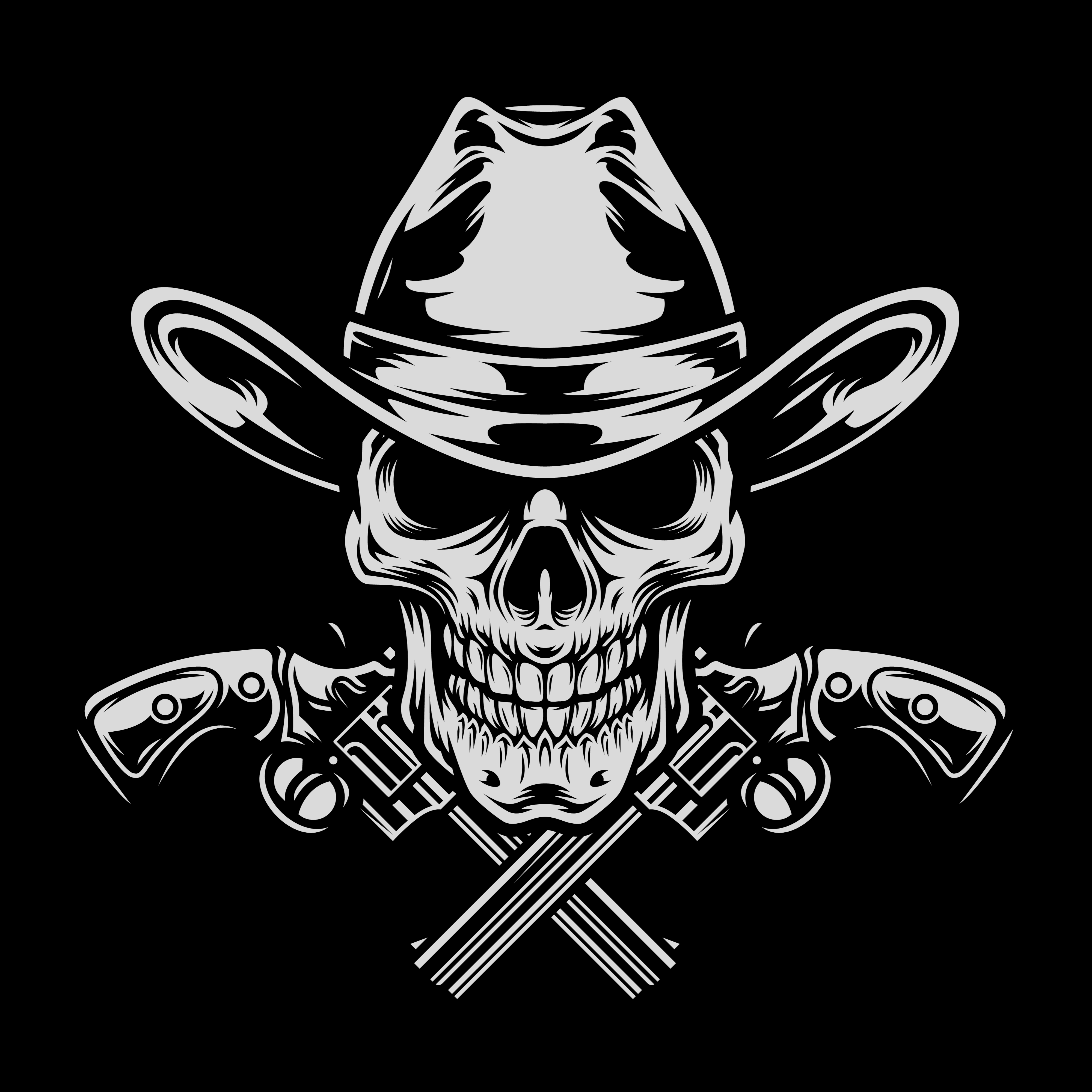 T-PAITA - COWBOY SKULL (2868)