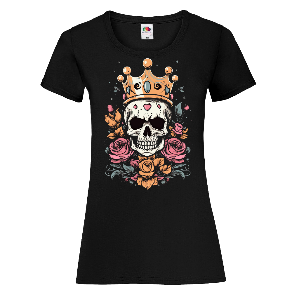 NAISTEN PAITA - Cartoon Tiara princess skull