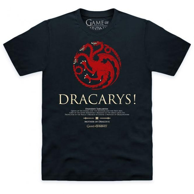 T-PAITA - GAME OF THRONES - DRACARYS (LF8075)