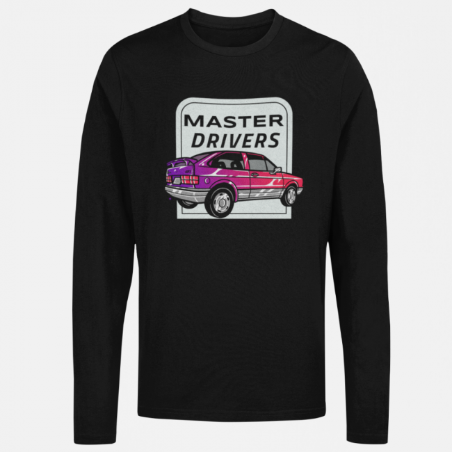 RETRO CAR Pitkähihainen Paita musta - MASTER DRIVERS