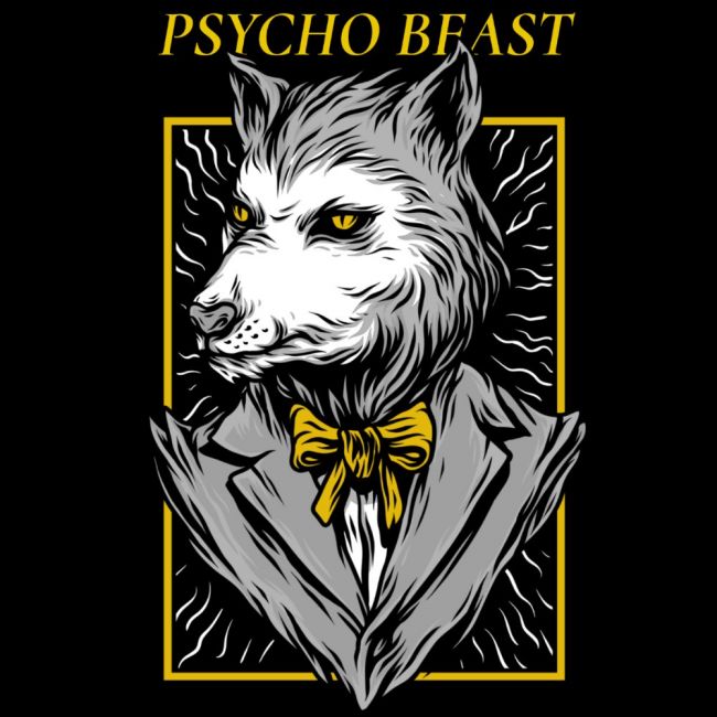 CLASSIC HUPPARI musta - PSYCHO BEAST