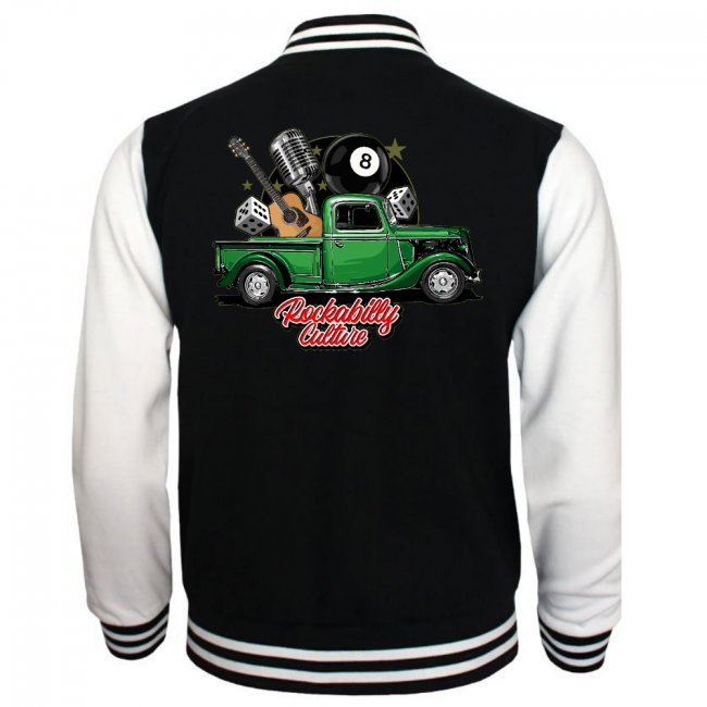 COLLEGETAKKI - ROCKABILLY CULTURE GREEN CAR - ROCK ROOSTERS (00 2173)