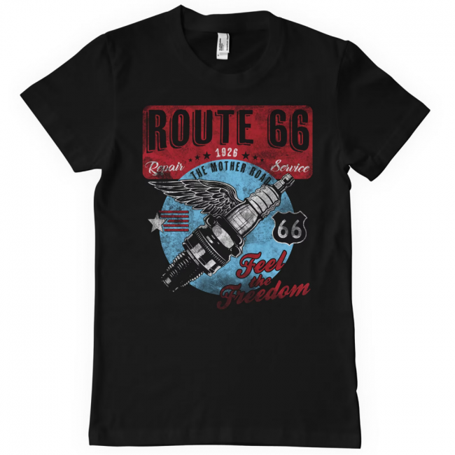 T-PAITA musta - Route 66 Vintage Spark