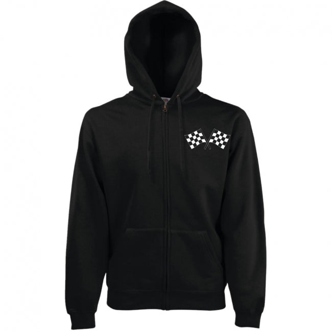 VETOKETJUHUPPARI - RTE 66 SKULL CHECKERED FLAGS RP022/520